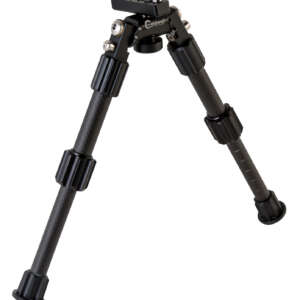Caldwell 1081953 Accumax Premium M-Lok/Key Mod Bipod 6-9" Black Carbon Fiber