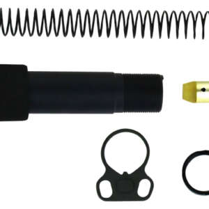 TacFire MAR049B Buffer Tube Kit Mil-Spec AR-15 Black Aluminum AR-Pistol Platform