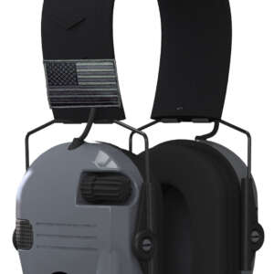 Walker's GWPRSEMPATGY Razor Patriot 23 dB Over the Head Sports South Exclusive Black/Gray Polymer
