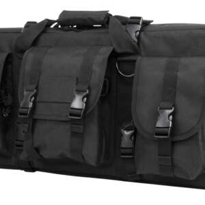 NcStar CVCPD2962B28 VISM Deluxe SubGun Case 28" Black PVC Fabric w/ Exterior Pockets Zippers & Padding for 2 AR or AK Pistols