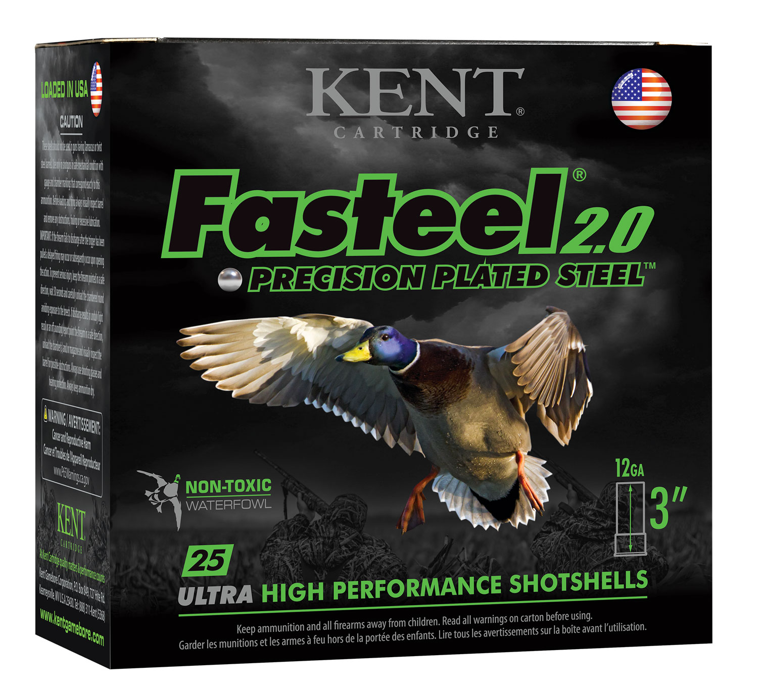 Kent Cartridge K123FS36BB Fasteel 2.0 12 Gauge 3" 1 1/4 oz BB Shot 25 Per Box/ 10 Case
