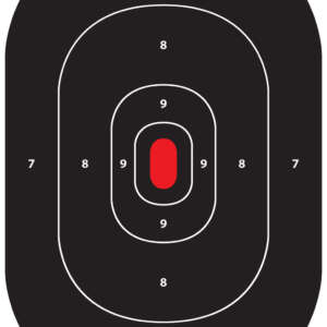 Pro-Shot SILHIN5PK SplatterShot  Self-Adhesive Paper Black/Red 12"x17" Silhouette 5 Pack