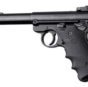 Hogue 79000 Rubber Grip  Black with Finger Grooves for Ruger Mark IV