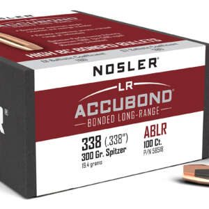 Nosler 58518 AccuBond Long Range 338Cal 300gr Spitzer Point 100/Box
