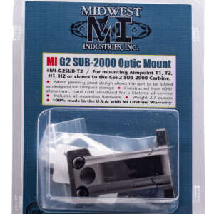 Midwest Industries MIG2SUBT2 Gen2 Sub 2000 Mini Optic Mount  Matte Black