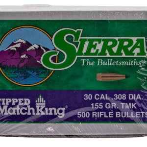 Sierra 7755C Tipped MatchKing  30Cal 155gr Tipped MatchKing 500/Box