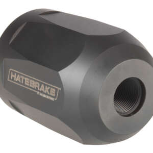 Maxim Defense MXM47707 Hate Brake  Black DLC 17-4 Stainless Steel with 1/2"-28 tpi Threads, 2.40" OAL, 1.50" Diameter & Octagon Shape for 5.56x45mm NATO