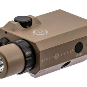 Sightmark SM25012DE LoPro Mini Combo Flashlight and Green Laser Sight  Dark Earth 300 Lumens White LED