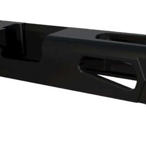 Rival Arms RA10G105A Precision Slide A1 QPQ Black 17-4 Stainless Steel with Front/Rear Serrations & Doctor Optic Cut for Glock 17 Gen3