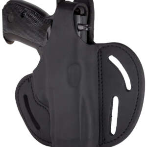 1791 Gunleather BHX3SBLR BHX  OWB Size 03 Stealth Black Leather Belt Slide Compatible w/Glock/S&W M&P Shield Right Hand