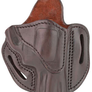 1791 Gunleather RVH2SSBRR RVH2S  OWB Size 02S Signature Brown Leather Belt Slide Fits S&W K Frame Right Hand