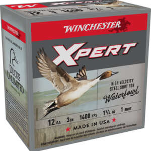 Winchester Ammo WEX123H1 Super X Xpert High Velocity 12Gauge 3" 1 1/4oz 1Shot 25 Per Box/10 Case