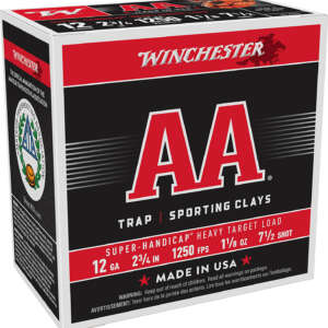 Winchester Ammo AAHA127 AA Super Handicap Heavy Target 12Gauge 2.75" 1 1/8oz 7.5Shot 25 Per Box/10 Case