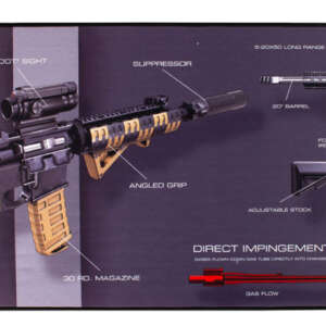 TekMat TEKR44AR15WPD AR-15 Ultra 44 Cleaning Mat Multi-Color Rubber 15"x44" AR-15 Weapons Platform