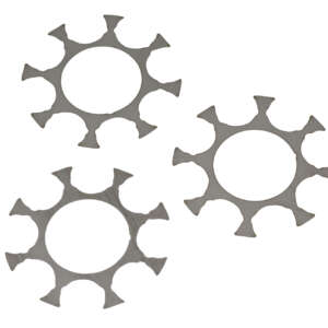 Ruger 90719 Moon Clip Full Ruger Super GP100 9mm Luger 8rd  Stainless Steel 3 Per Pack