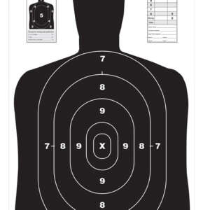 Birchwood Casey 37021 EZE-Scorer BC-27 Silhouette Paper Target 23" x 35" 100 Per Pack