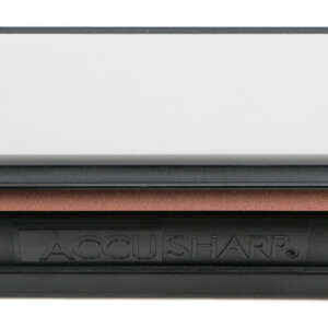 AccuSharp 025C Tri-Stone Deluxe Sharpening System Coarse, Medium, Fine Diamond, Alumina, Ceramic Sharpener Rubber Handle