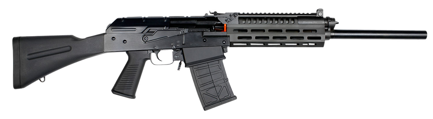 JTS Shotgun M12AKT1 M12AK T1 12 Gauge Semi-Auto 3" 5- 2.75" Shells 18.70" Black Steel Barrel, Black Receiver w/Picatinny Rail, Black Fixed Synthetic Stock, Black Polymer Grip, M-LOK Forend, Sling Hook