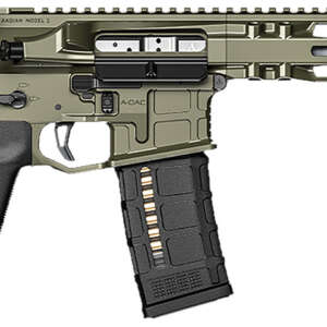 Radian Weapons R0515 Model 1 Pistol 223 Wylde 30+1 10.50", OD Green Billet Rec/M-Lok Handguard, Smooth Buffer Tube (No Brace), Magpul Grip, Ambi Controls, Dead Air QD Flash Hider, Adj. Triggers