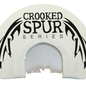 Foxpro CSMOUTHWHTSLASH Crooked Spur V-Cut Slash Diaphragm Call Triple Reed Turkey Sounds Attracts Turkeys White