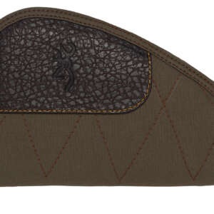 Browning 1435048411 Laredo Pistol Rug 11" Long Olive w/ Brown Accents Canvas/Leather Holds Handgun