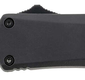 Templar Knife SBR131 Gen II  Small 2.69" OTF Dagger Plain Black Oxide Stonewashed 440C SS Blade, 4.31" Black Aluminum/Rubber Handle, Glass Breaker