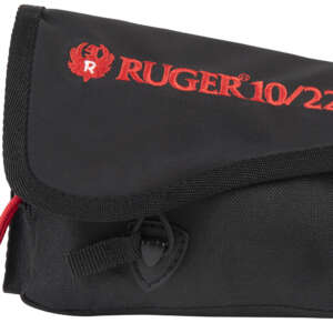 Ruger 27222 Buttstock Pouch  Black Cordura