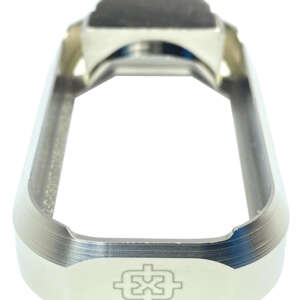 Cross Armory CRGFMWSV Flared Magwell  Compatible w/Glock Gen1-3 Silver Anodized Aluminum