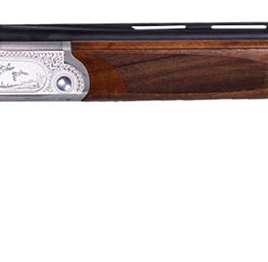 ATI ATIGKOF12SVE30 Cavalry SVE 12 Gauge 3" 2rd 30" Blued O/U Barrel, Silver Engraved Metal Finish, Oiled Turkish Walnut Stock, Ejector, 5 Chokes