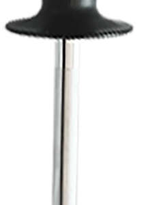 AccuSharp 034C Sharpening Steel  9" Diamond Steel Black Overmolded Rubber Handle Steel