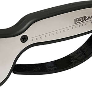 AccuSharp 040C Pro Sharpener Fixed Diamond Tungsten Carbide Sharpener Black/Silver Aluminum/Overmolded Rubber