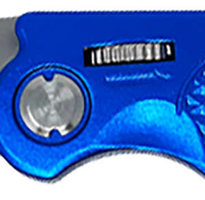 AccuSharp 701C Sport  3" Folding Plain Stainless Steel Blade/Blue Anodized Aluminum Handle Includes Belt Clip