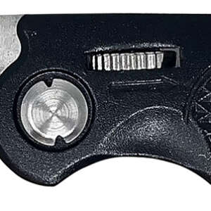 AccuSharp 703C Sport  3" Folding Plain Stainless Steel Blade/Black Anodized Aluminum Handle Includes Belt Clip