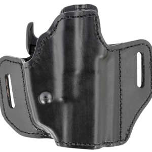 Bianchi 52831 Allusion Assent Pro-Fit OWB Size 13b Black Leather Belt Slide Compatible w/Glock 19/Ruger Security-9/FN FNS Belt Up to 1.50" Wide Right Hand