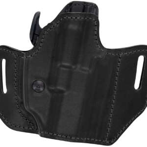 Bianchi 54501 Allusion Assent Pro-Fit OWB Size 04 Black Leather Belt Slide Fits Springfield XD Fits Sig P220 Fits FN FNP Right Hand