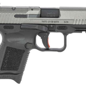 Canik HG6597TN TP9 Elite Subcompact 9mm Luger 3.60" 12+1 Black Tungsten Gray Cerakote Steel Slide Black Interchangeable Backstrap Grip