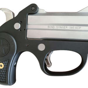 Bond Arms BASL Stinger  380 ACP 2rd 3" Matte Stainless Steel Barrel, Anodized 7075-T6 Aluminum Frame, Rebounding Hammer, Blade Front/Fixed Rear Sights, Rubber Grip, Manual Safety