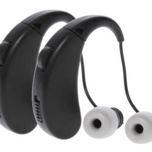 Walker's GWPRCHUE2PK Ultra Ear BTE Hearing Enhancer 22 dB Behind the Ear Rechargeable 2 Pack