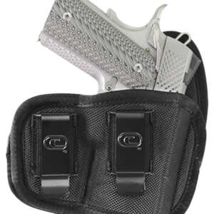 Crossfire Shooting Gear CRFCYCLSA1M1R The Cyclone  IWB/OWB Size 01 Black Foam Laminate Belt Clip Fits Micro 1-1.50" Barrel Right Hand