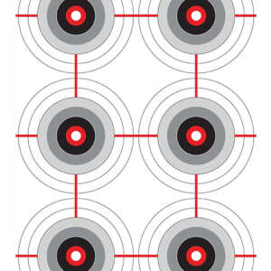 Birchwood Casey 37063 EZE-Scorer  Bullseye Paper 12" x 18" Black/White Pkg of 100