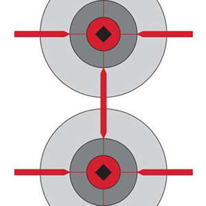 Birchwood Casey 37031 EZE-Scorer  Bullseye Paper Target 23" x 35" 100 Per Pkg