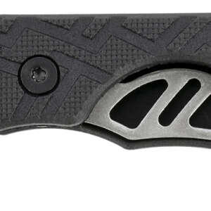 Kershaw 1025X Cinder  1.40" Folding Drop Point Plain Stonewashed 3Cr13MoV SS Blade Black Glass-Filled Nylon Handle Includes Key Ring
