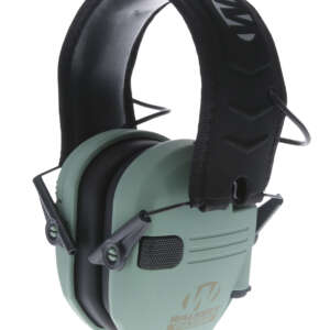 Walker's GWPRSEMSGN Razor Slim Electronic Muff 23 dB Over the Head Sage Green/Black Polymer