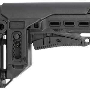 NcStar DLG-130-052 Compact PCP52 Mil-Spec Stock Black Synthetic Collapsible with Adjustable Cheekpiece