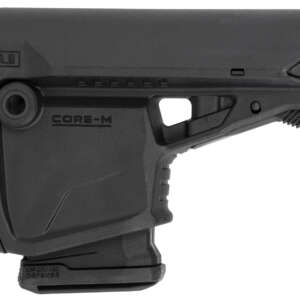 FAB Defense FXGLCOREMAGB GL-Core Survival Buttstock w/Rubber Butt Pad & Built-In Mag Carrier for AR-Platform Compatible w/Mil-Spec & Commercial Tubes Black Polymer (Tube NOT Included)