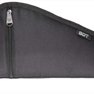 Bulldog BDT619B Deluxe Pistol Case With Pocket & Sleeve, Black Water-Resistant Outer Shell, Impact-Resistant Padding, Heat-Resistant Quilted Lining 9"L x 6" H