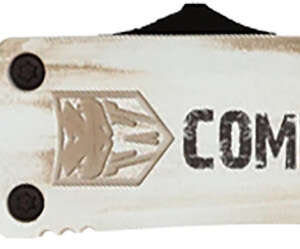CobraTec Knives MCATIFS3TNS FS-3 Come And Take It 3" OTF Tanto Plain D2 Steel Blade/White w/"Come And Take It" Cerakoted Aluminum Handle Features Glass Breaker Includes Pocket Clip