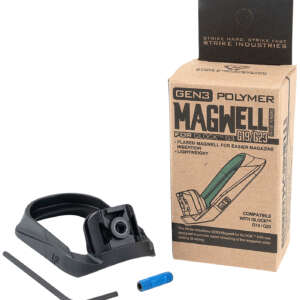 Strike Industries G3MAGWELL19 Flared Magwell  Black Polymer for Gen 3 Glock 19 & 23