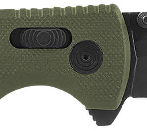 S.O.G SOG12610257 Pentagon XR 3.60" Folding Spear Point Plain Black TiNi Cryo CTS XHP Blade/OD Green G10 Handle Includes Pocket Clip
