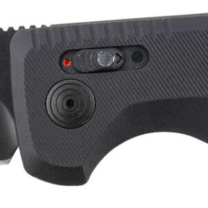 S.O.G SOG15380357 SOG-TAC Auto 3.43" Folding Tanto Plain Black TiNi Cryo D2 Steel Blade Black Micro-Textured Anodized Aluminum Handle Includes Pocket Clip